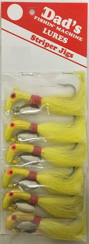 2 OZ PONY HEAD JIG YELLOW 1PK   6PK/CD