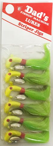 2 OZ PONY HEAD JIG CHARTREUSE 1PK   6PK/CD