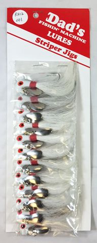 1/2 OZ PONY HEAD JIG WHITE 1PK   12PK/CD