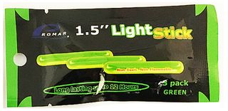 1.5" LIGHT STICKS GREEN LONG LASTING 3PK