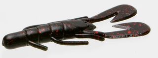 3" ULTRA VIBE SPEED CRAW BLACK/RED GLITTER 12PK