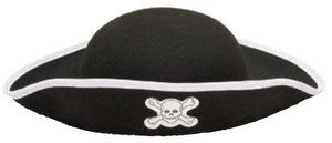 YOUTH PIRATE HAT BLACK