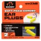 23" SOFT FOAM CORDED EARPLUGS 2PAIRS W/CASE