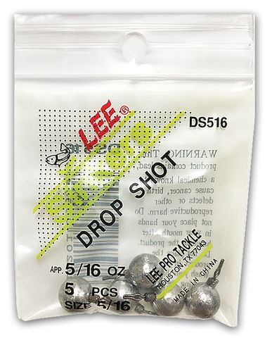 5/16 OZ LEE DROP SHOT WEIGHTS 5PK