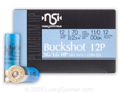 **WSL** 12 GA 2-3/4" NOBEL 00 BUCKSHOT 10PK