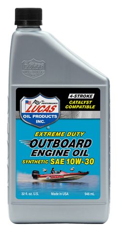 1 QT OUTBOARD SYNTHETIC ENGINE OIL SAE 10W-30   6/CS