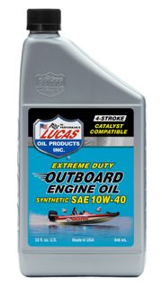 1 QT OUTBOARD SYNTHETIC ENQINE OIL SAE 10W-40   6/CS