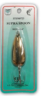 1/4 OZ SUPRA SPOON GOLD 1-3/4"   12PK/CD