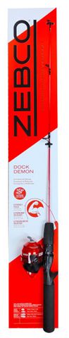 2-1/2' DOCK DEMON SPINCAST COMBO 1PC RED