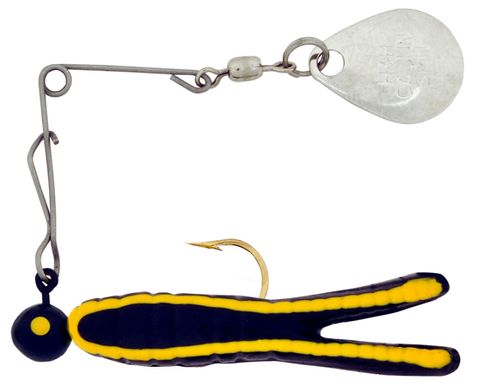 1/8 OZ CAJUN SUPER SPIN LURE BLACK/YELLOW STRIPE