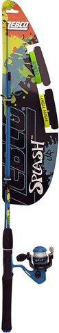 4' SPLASH JR FLOATING SPINNING COMBO 2PC BLUE AGE: 7-12