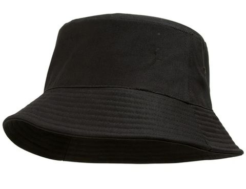 KIDS BLACK BUCKET HAT