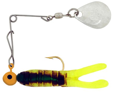 1/8 OZ CAJUN SUPER SPIN LURE CHARTREUSE CRAWDAD