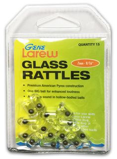 GENE LAREW GLASS RATTLES 15PK