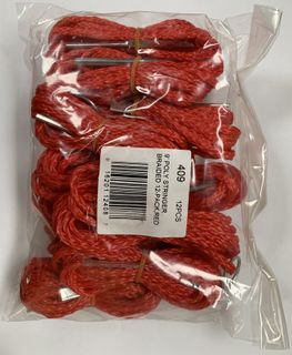 9' RED BRAIDED POLY STRINGER 12PK