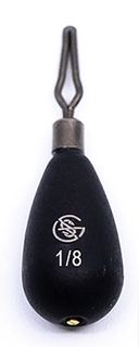 **WSL** 1/8 OZ GREEN SERIES DROP SHOT TUNGSTEN WEIGHT BLK 3PK