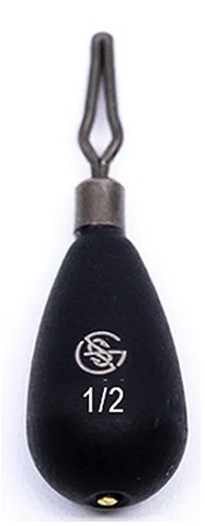 **WSL** 1/2 OZ GREEN SERIES DROP SHOT TUNGSTEN WEIGHT BLK 2PK