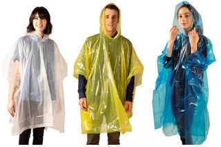 52"X80" EMERGENCY PONCHO ASST COLORS