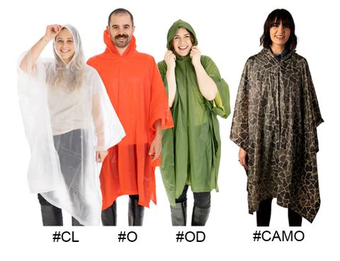 **WSL** STANSPORT HOODED VINYL CAMO PONCHO