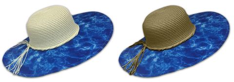 **WSL** LUCKY 7 LADIES SUMMER HAT OCEAN BLUE BRIM UPF50+