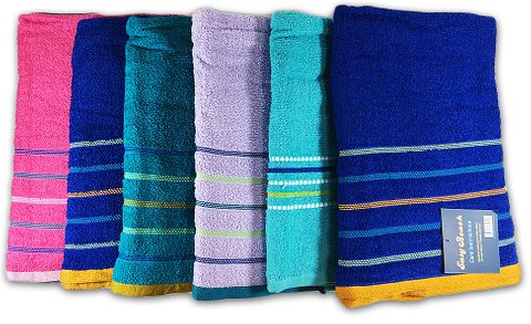 **D** EASY BEACH TOWEL ASST COLORS 27 X 56 IN