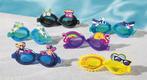 AQUATIC PALS KIDS GOGGLES ASST. AGES: 3+