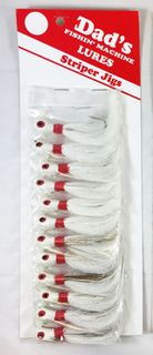 1/2 OZ STRIPER JIG WHITE 1PK   12PK/CD