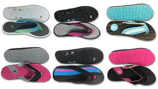 WOMEN'S BODY GLOVE FLIP FLOPS ASST STYLES AND SIZES