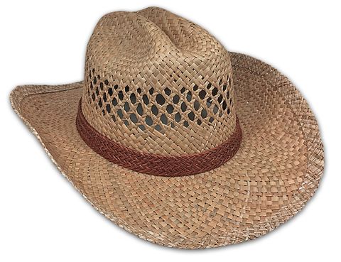 SEAGRASS STRAW WESTERN HAT