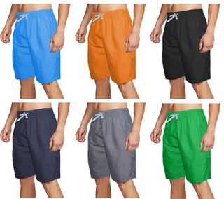 MEN'S QUICK DRY SWIM TRUNKS W/LINER S-XL ASST. COLORS