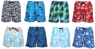 MEN'S SPORT SWIM TRUNKS W/LINER S-XL