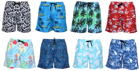 MEN'S SPORT SWIM TRUNKS W/LINER S-XL