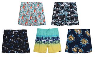 MEN'S SPORT SWIM TRUNKS W/LINER & POCKET S-XL ASST. DESIGNS