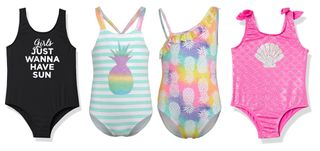 GIRL'S 1PC SWIMSUITS 7-16 ASST. STYLES & DESIGNS