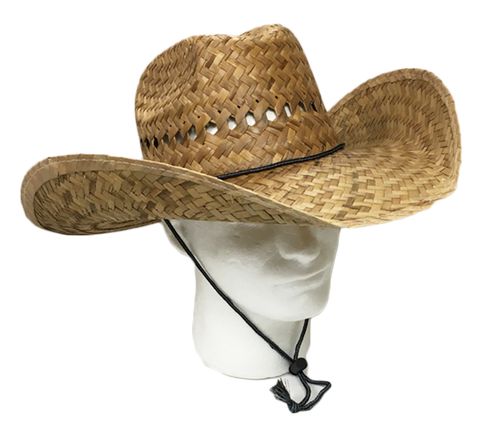 MEN'S LARGE STRAW COWBOY STYLE HAT