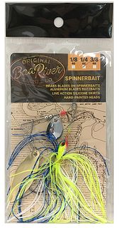 1/4 OZ BAD RIVER SPINNERBAIT BLUE/CHART/WHITE