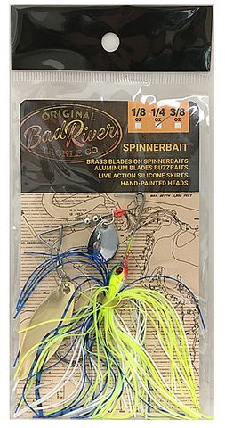 **WSL** 3/8 OZ BAD RIVER SPINNERBAIT BLUE/CHART/WHITE