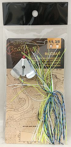 1/4 OZ BAD RIVER BUZZBAIT BLUE/CHART/WHITE