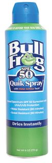 6 OZ BULLFROG QUIK SPRAY SUNSCREEN SPF 50