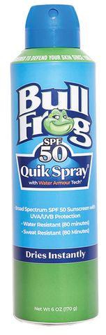 6 OZ BULLFROG QUIK SPRAY SUNSCREEN SPF 50