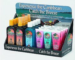 24 PC CARIBBEAN BREEZE SUN CARE DISPLAY