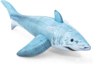 H2O GO! 72"X40" REALISTIC SHARK RIDE-ON AGES: 3+