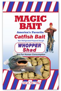 7 OZ MAGIC BAIT CATFISH BAIT- WHOPPER SHAD