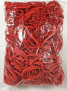 RED RUBBER BANDS 1 LB