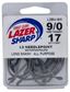 9/0 LAZER L2 NEEDLEPOINT OCTOPUS HOOK BLACK