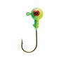 1/32 OZ BALL HEAD JIGS LIME/CHART 10PK