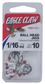 1/16 OZ BALL HEAD JIGS WHITE 10PK