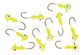 1/8 OZ BALL HEAD JIGS CHARTREUSE 10PK
