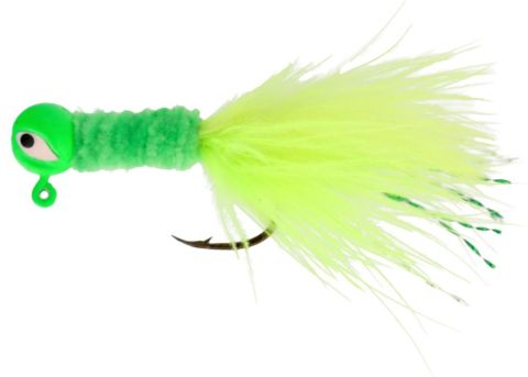 1/32 OZ PRO-V CRAPPIE JIG CHARTREUSE 6PK