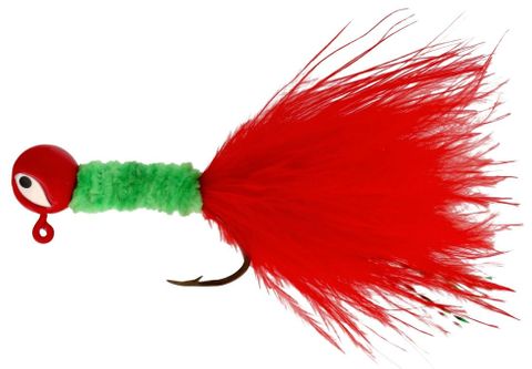 1/32 OZ PRO-V CRAPPIE JIG RED/CHART 6PK